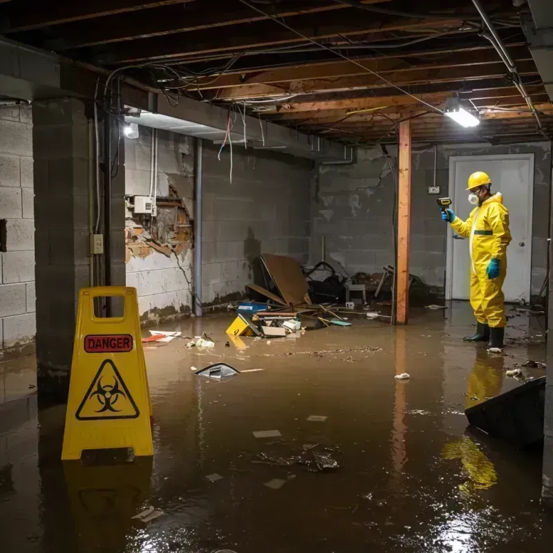 Flooded Basement Electrical Hazard in Delta, CO Property